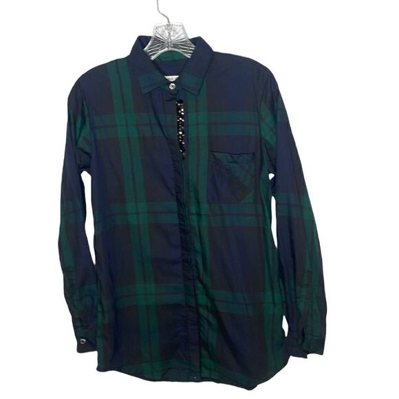 Orvis Button Down Green/Navy Plaid Shirt. Size 10. - Picture 1 of 10